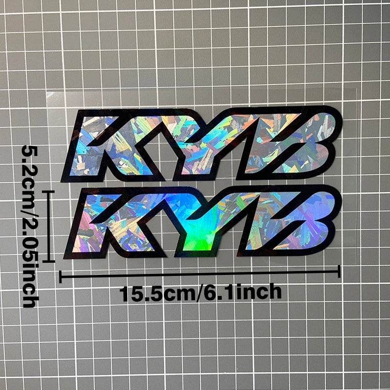 (MULTIPLE COLORS) KYB Fork Stickers (2pc)