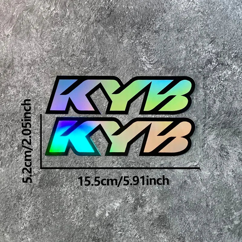(MULTIPLE COLORS) KYB Fork Stickers (2pc)