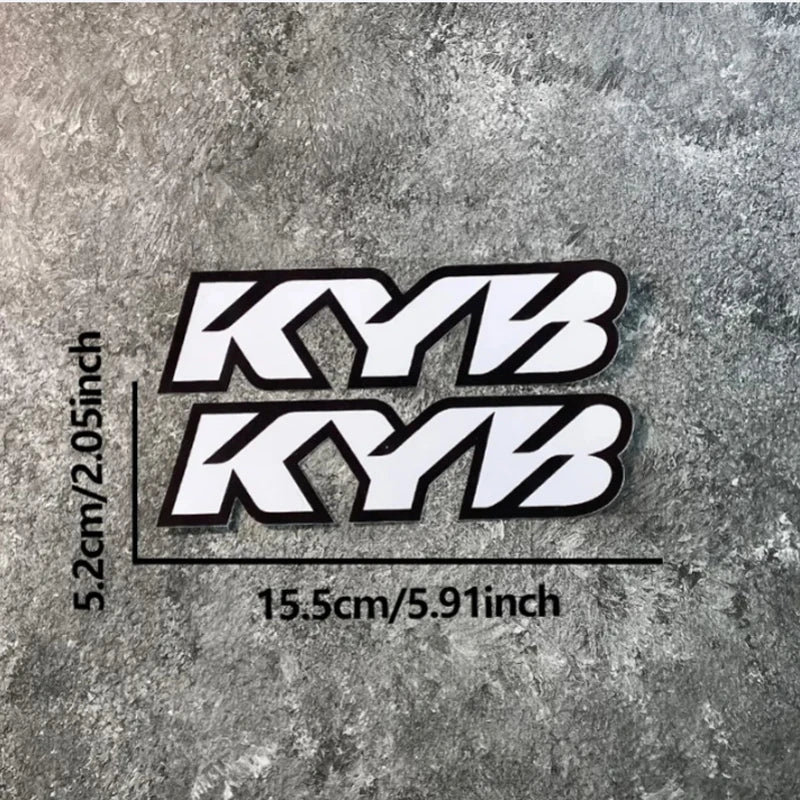 (MULTIPLE COLORS) KYB Fork Stickers (2pc)